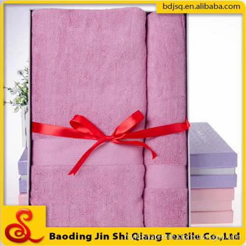 Hot sale High-quality 100% Bamboo Fiber towel pack gift , Twin set towel
